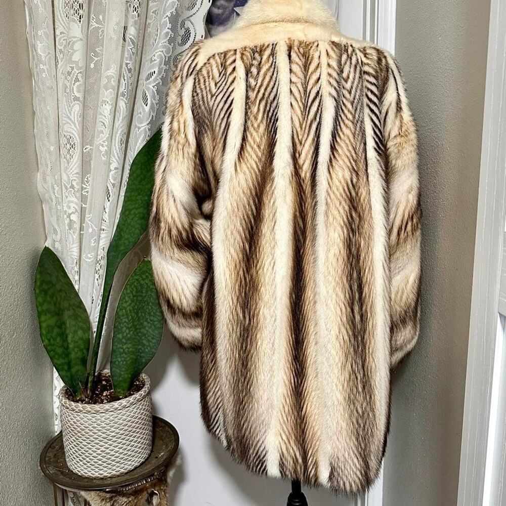 Amante furs vintage 70s Cross Mink Fur Coat